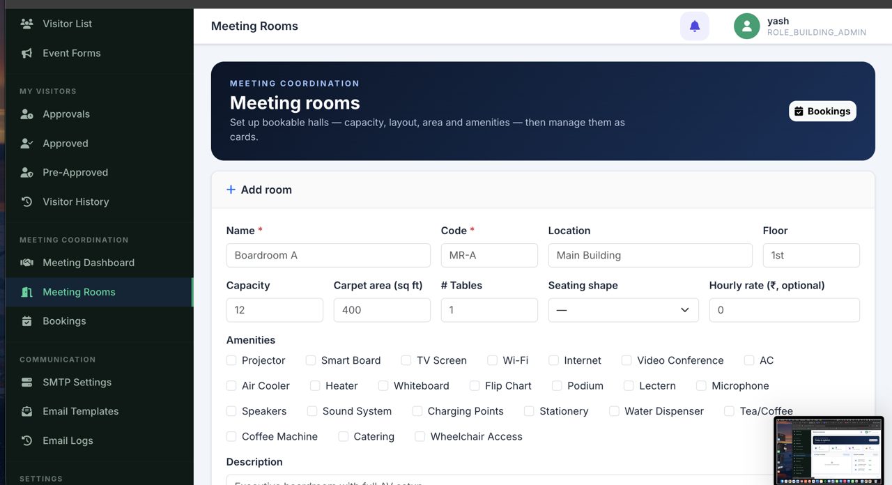 SignShield admin dashboard