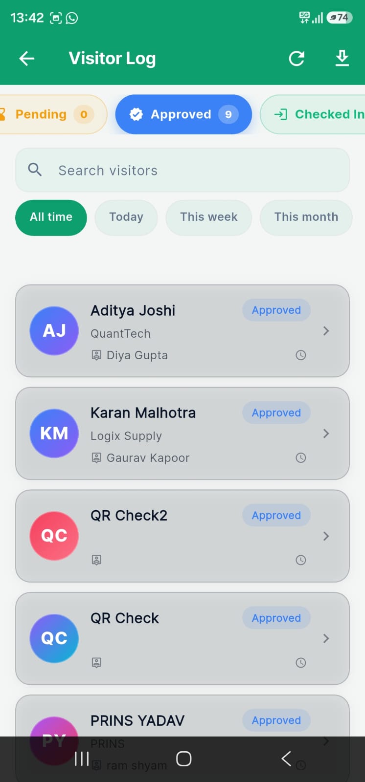 SignShield app screen